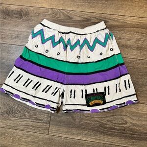 Vintage Señor Frog's Green Purple Pattern Shirt & Shorts Set Men's M/L